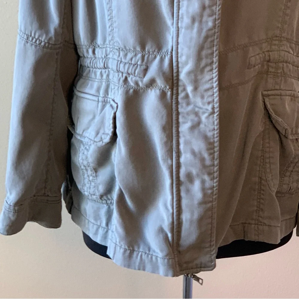 Women's Light Gray Utility Field Jacket - Unbranded
